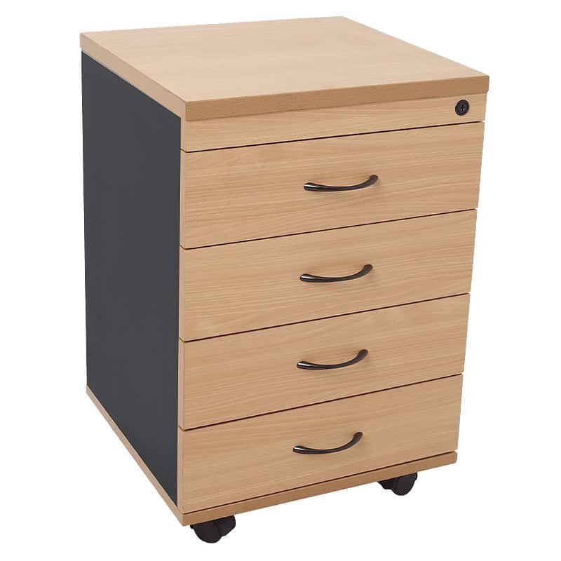FUNCTION MOBILE DRAWER DRAWER UNIT, BEECH AND IRONSTONE - Image 2