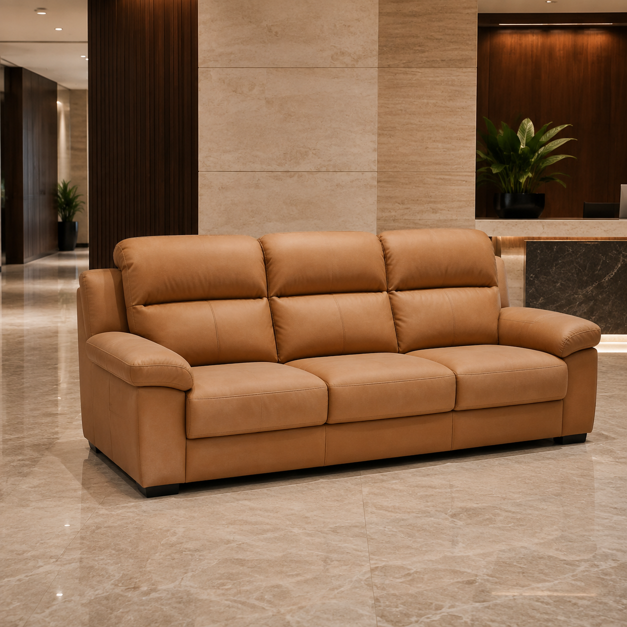 Cushioned Waiting Sofa