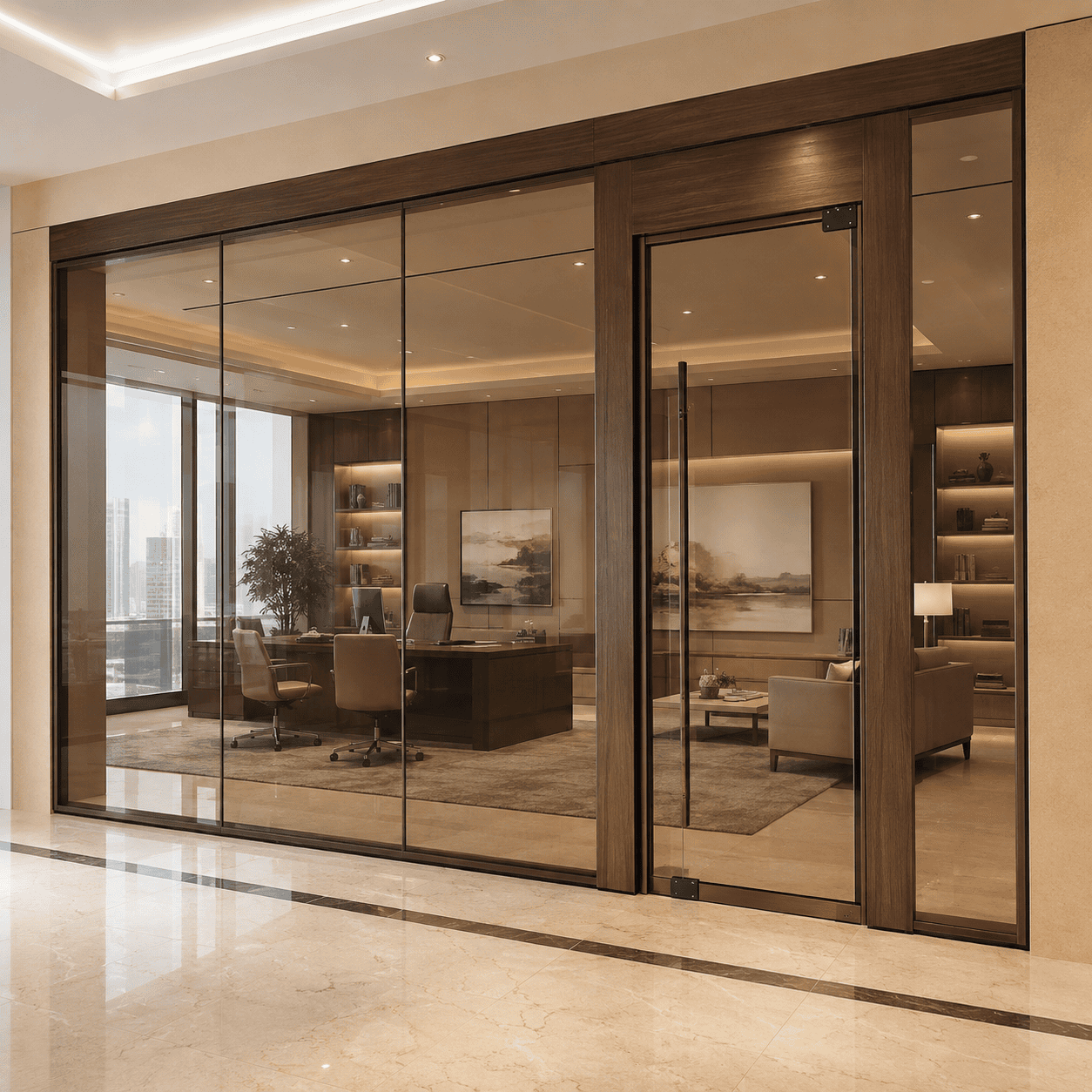 Executive Glass Partition