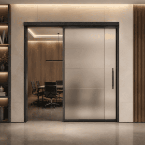 Frosted Glass Sliding Door