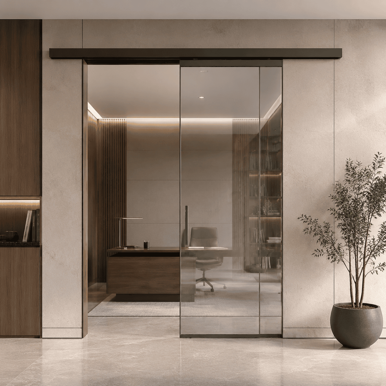 Space Saving Sliding Door